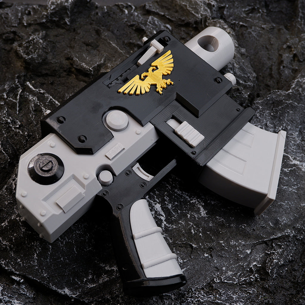 Warhammer 40K 1:1 Scale Pistol Prop Replica – Bolt Pistol, Plasma Pistol or Laspistol Eco-Resin Cosplay Collectible