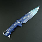Valorant Smite Knife 21cm Heavy Metal Replica – Blue Lightning Zinc Alloy Display Collectible