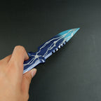 Valorant Smite Knife 21cm Heavy Metal Replica – Blue Lightning Zinc Alloy Display Collectible