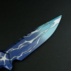 Valorant Smite Knife 21cm Heavy Metal Replica – Blue Lightning Zinc Alloy Display Collectible