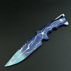 Valorant Smite Knife 21cm Heavy Metal Replica – Blue Lightning Zinc Alloy Display Collectible
