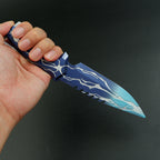 Valorant Smite Knife 21cm Heavy Metal Replica – Blue Lightning Zinc Alloy Display Collectible
