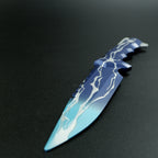 Valorant Smite Knife 21cm Heavy Metal Replica – Blue Lightning Zinc Alloy Display Collectible