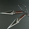 Valorant Kuronami Black Wave Blade Dual Dagger 18cm Heavy Metal Replica – Display Cosplay Collectible