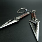 Valorant Kuronami Black Wave Blade Dual Dagger 18cm Heavy Metal Replica – Display Cosplay Collectible