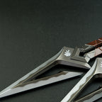 Valorant Kuronami Black Wave Blade Dual Dagger 18cm Heavy Metal Replica – Display Cosplay Collectible