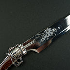 Final Fantasy VIII Squall Leonhart Revolver Gunblade 22cm Metal Replica – FF8 Display Collectible