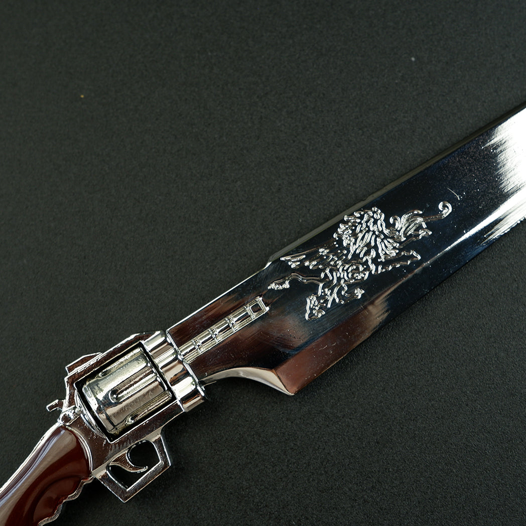 Final Fantasy VIII Squall Leonhart Revolver Gunblade 22cm Metal Replica – FF8 Display Collectible