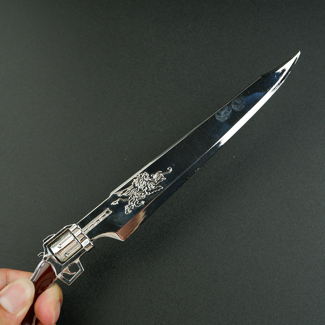 Final Fantasy VIII Squall Leonhart Revolver Gunblade 22cm Metal Replica – FF8 Display Collectible