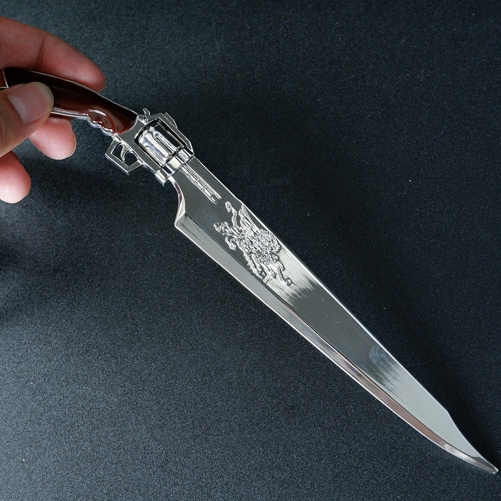 Final Fantasy VIII Squall Leonhart Revolver Gunblade 22cm Metal Replica – FF8 Display Collectible