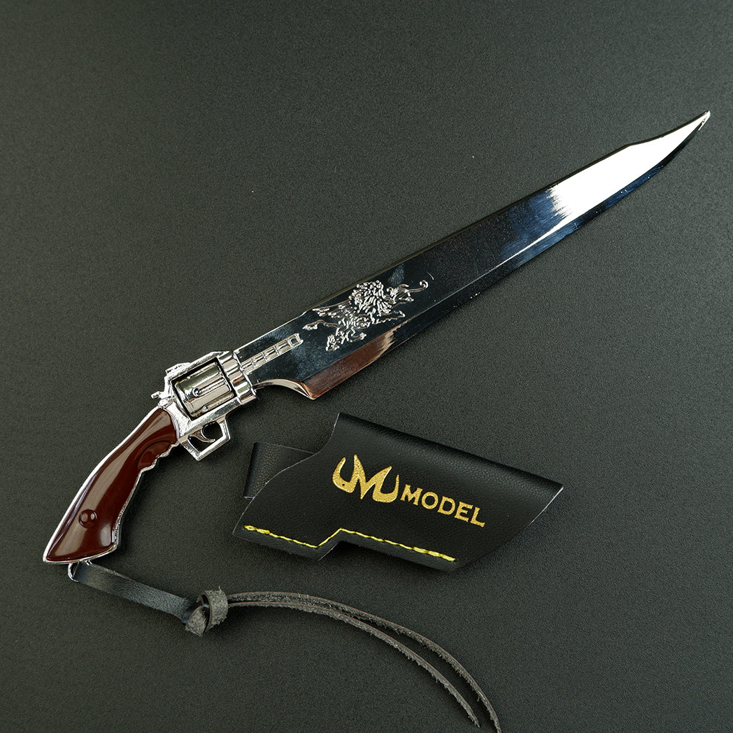 Final Fantasy VIII Squall Leonhart Revolver Gunblade 22cm Metal Replica – FF8 Display Collectible