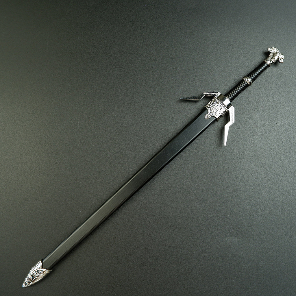 The Witcher Geralt Zireael Steel Sword 30cm Metal Replica – Alloy Display Cosplay Collectible
