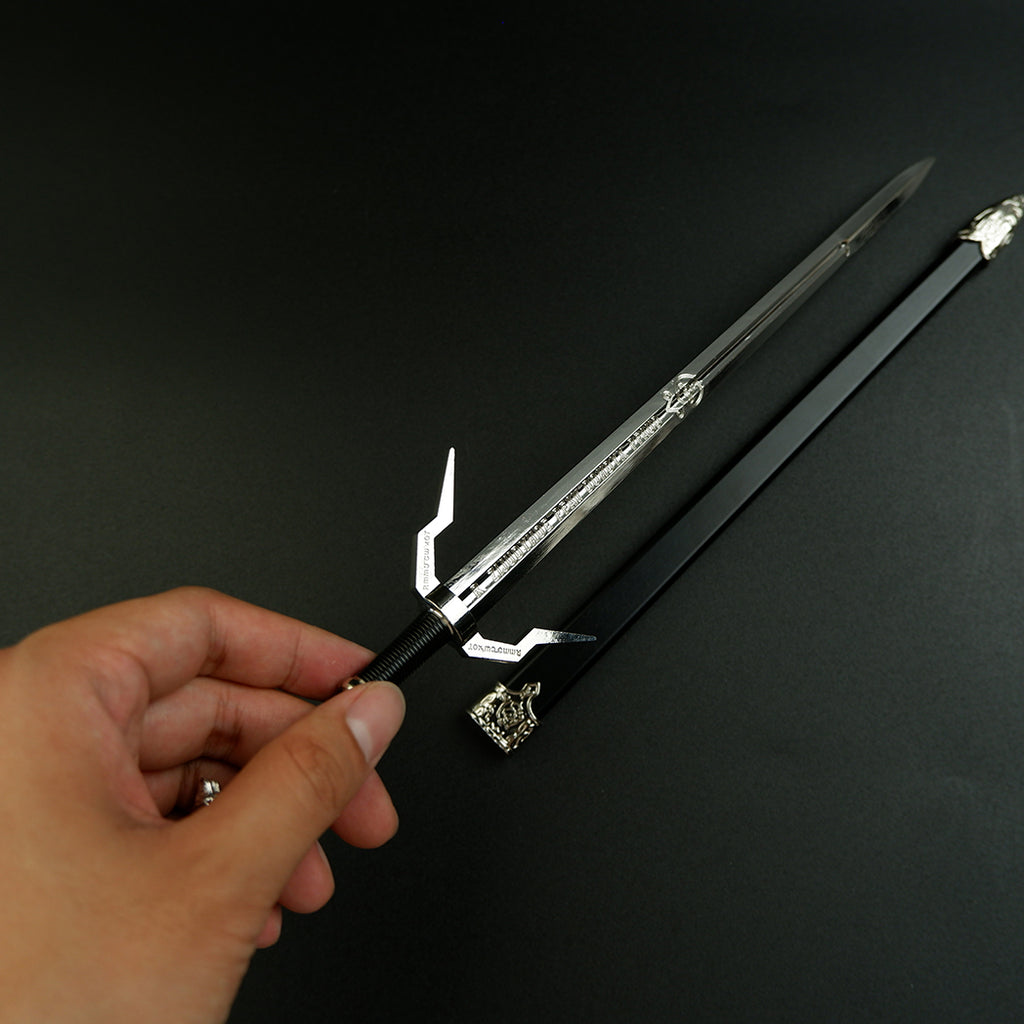 The Witcher Geralt Zireael Steel Sword 30cm Metal Replica – Alloy Display Cosplay Collectible