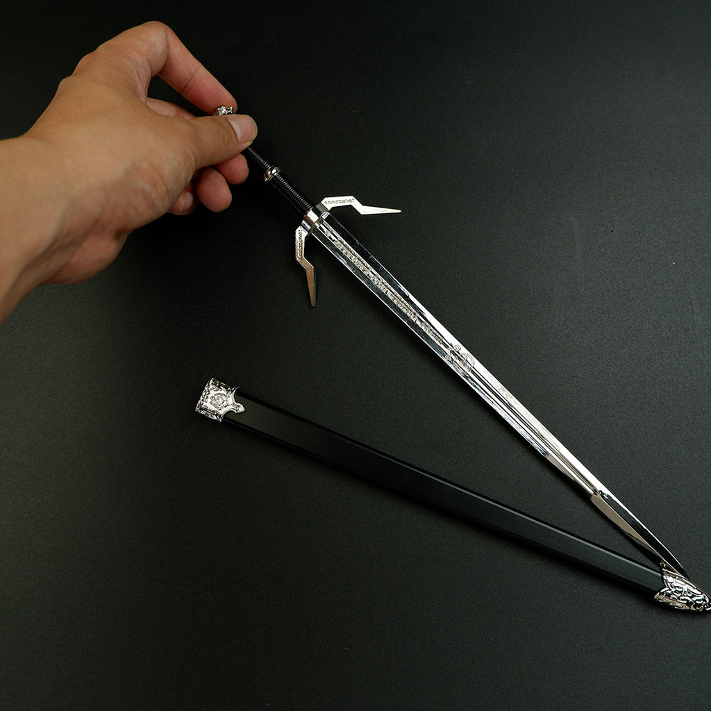 The Witcher Geralt Zireael Steel Sword 30cm Metal Replica – Alloy Display Cosplay Collectible