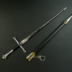 Lord of the Rings Narsil Anduril Sword 30cm Metal Replica with Scabbard – Tolkien Display Collectible