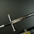 Lord of the Rings Narsil Anduril Sword 30cm Metal Replica with Scabbard – Tolkien Display Collectible