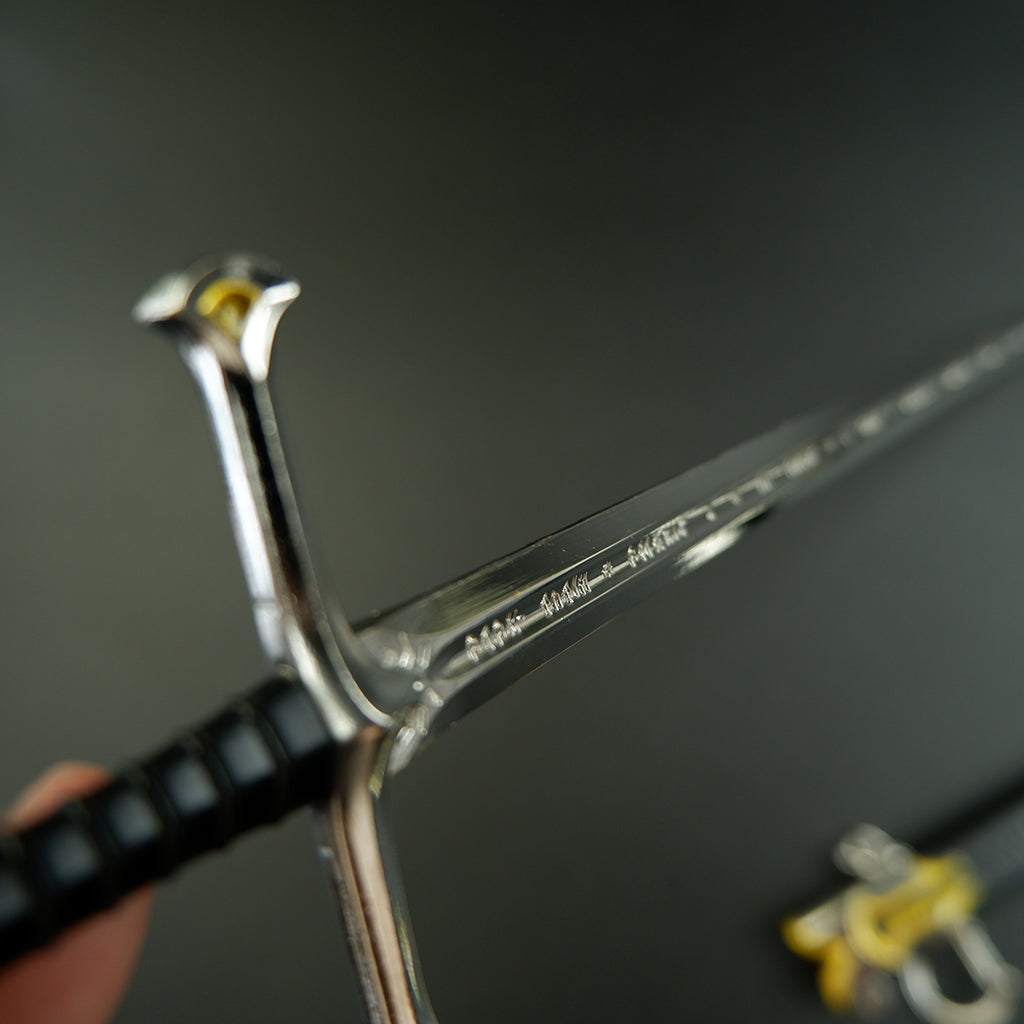 Lord of the Rings Narsil Anduril Sword 30cm Metal Replica with Scabbard – Tolkien Display Collectible