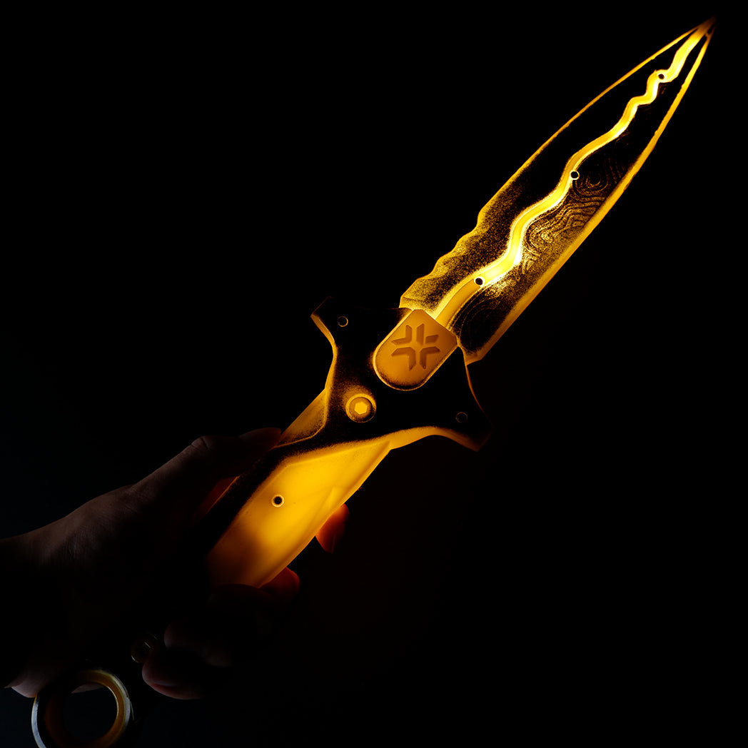 Valorant Tactical Dagger 45cm  LED Glowing Replica – Lightweight Cosplay Display Collectible