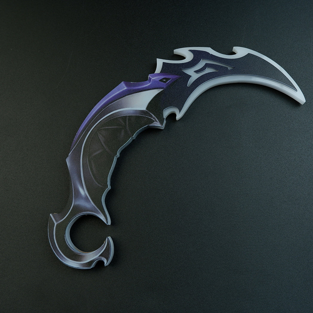 Valorant Reaver 2.0 Karambit LED Glowing Replica 25cm – USB Rechargeable Blue Light Cosplay Collectible
