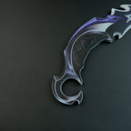 Valorant Reaver 2.0 Karambit LED Glowing Replica 25cm – USB Rechargeable Blue Light Cosplay Collectible