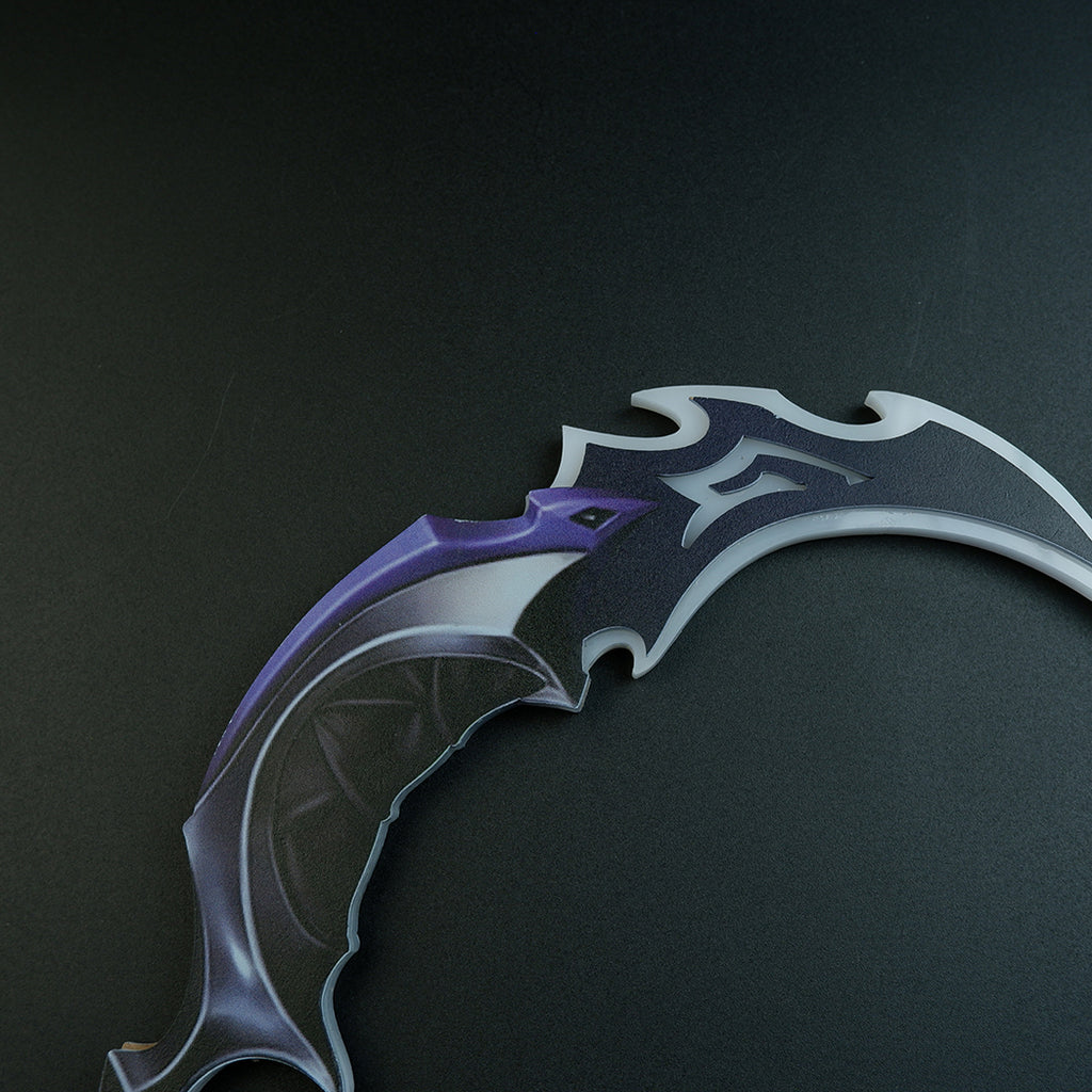 Valorant Reaver 2.0 Karambit LED Glowing Replica 25cm – USB Rechargeable Blue Light Cosplay Collectible