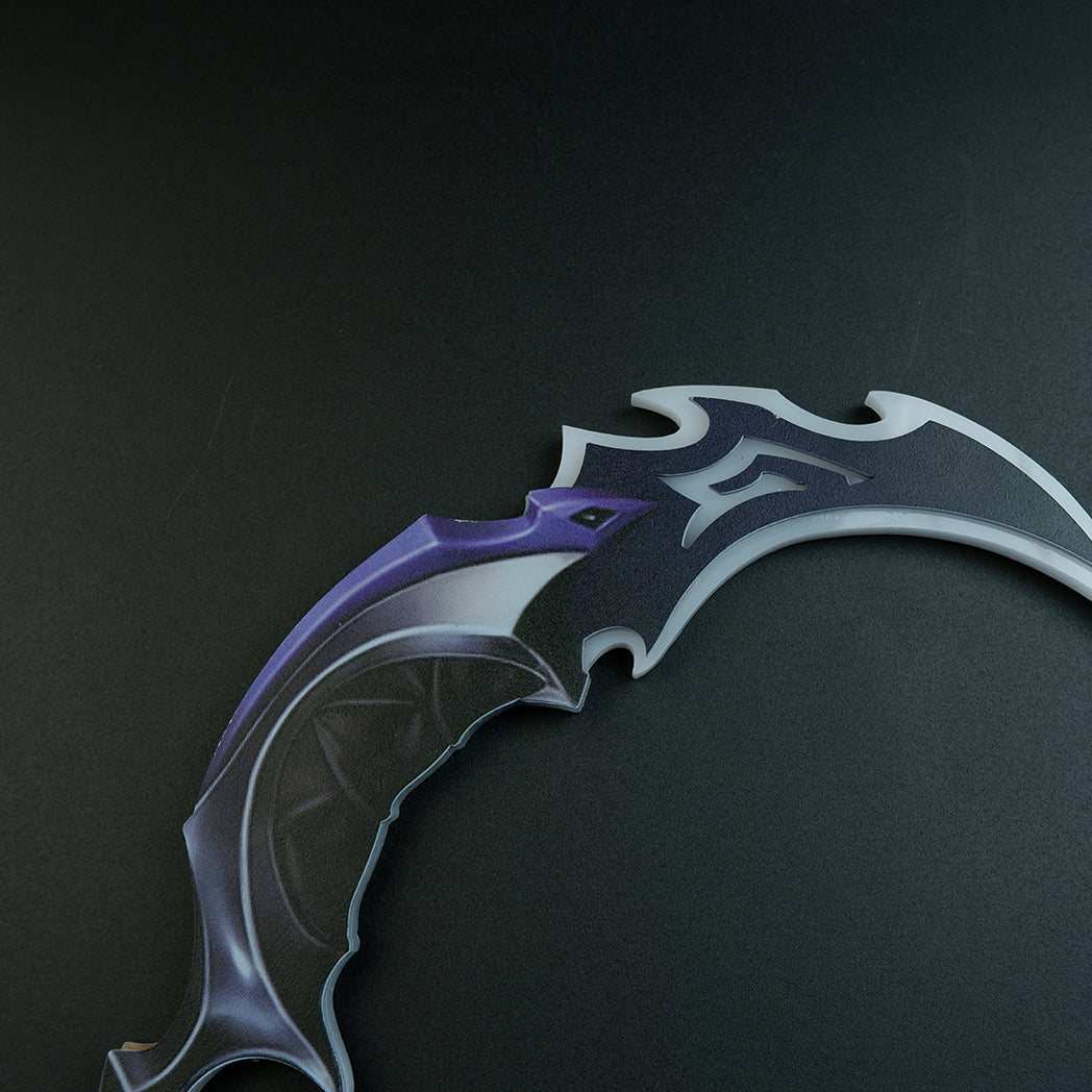 Valorant Reaver 2.0 Karambit LED Glowing Replica 25cm – USB Rechargeable Blue Light Cosplay Collectible