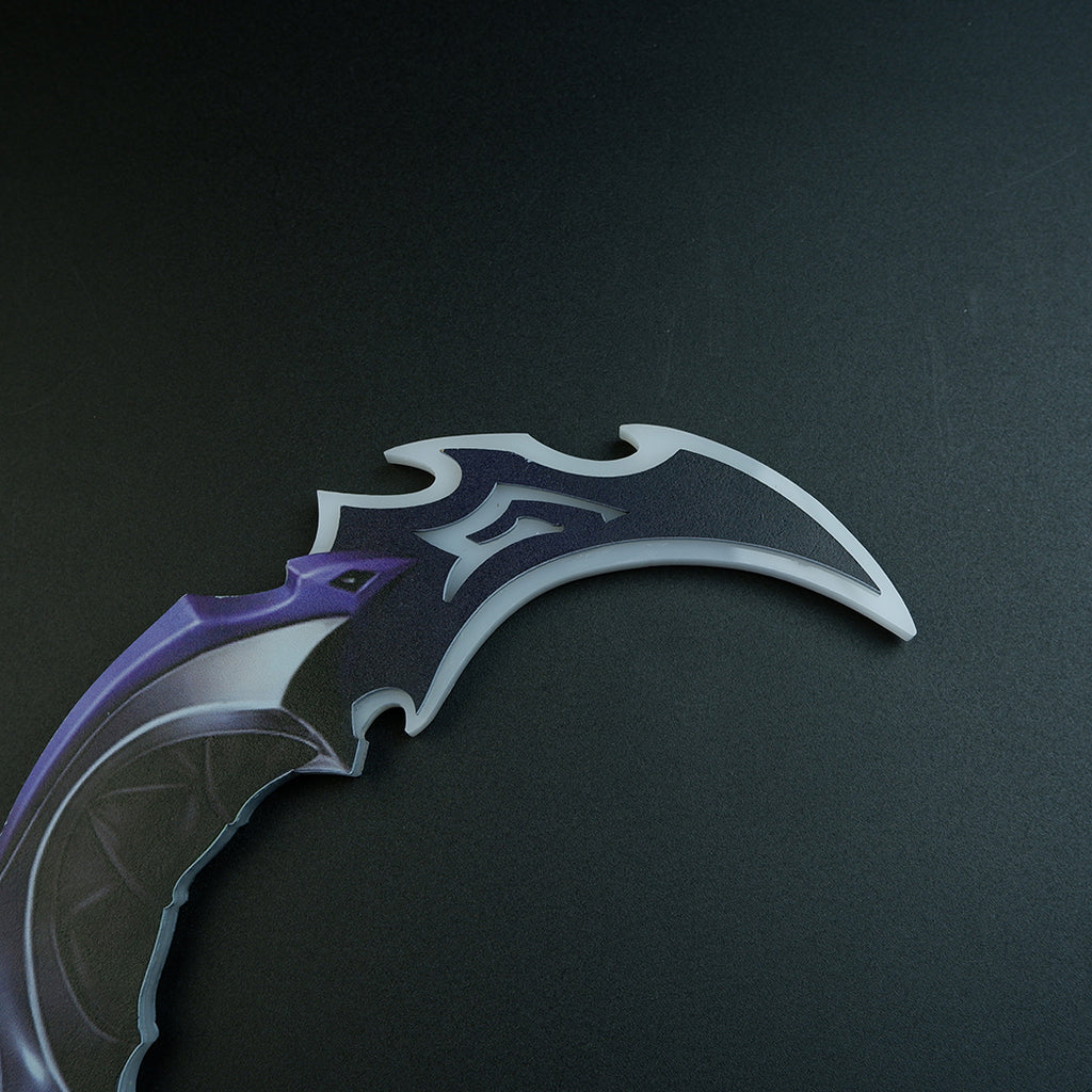 Valorant Reaver 2.0 Karambit LED Glowing Replica 25cm – USB Rechargeable Blue Light Cosplay Collectible