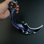 Valorant Reaver 2.0 Karambit LED Glowing Replica 25cm – USB Rechargeable Blue Light Cosplay Collectible