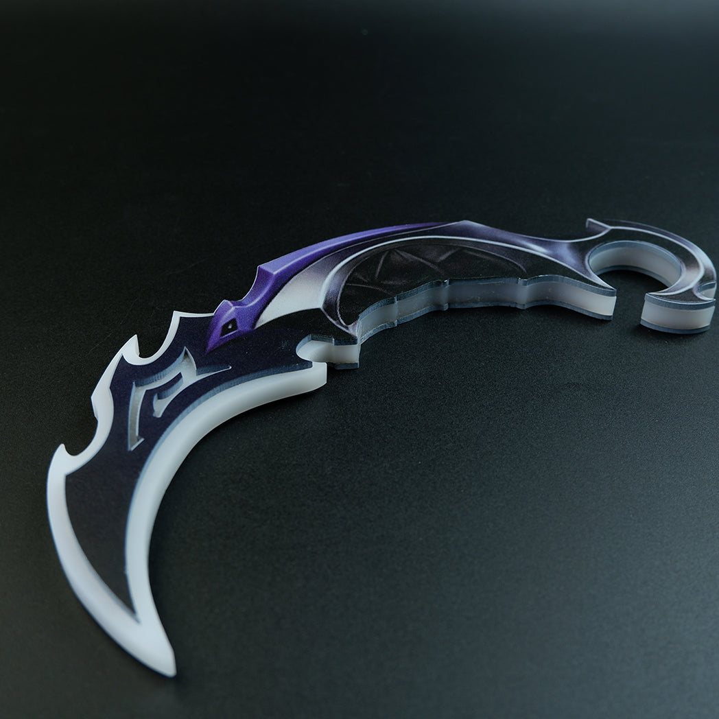 Valorant Reaver 2.0 Karambit LED Glowing Replica 25cm – USB Rechargeable Blue Light Cosplay Collectible