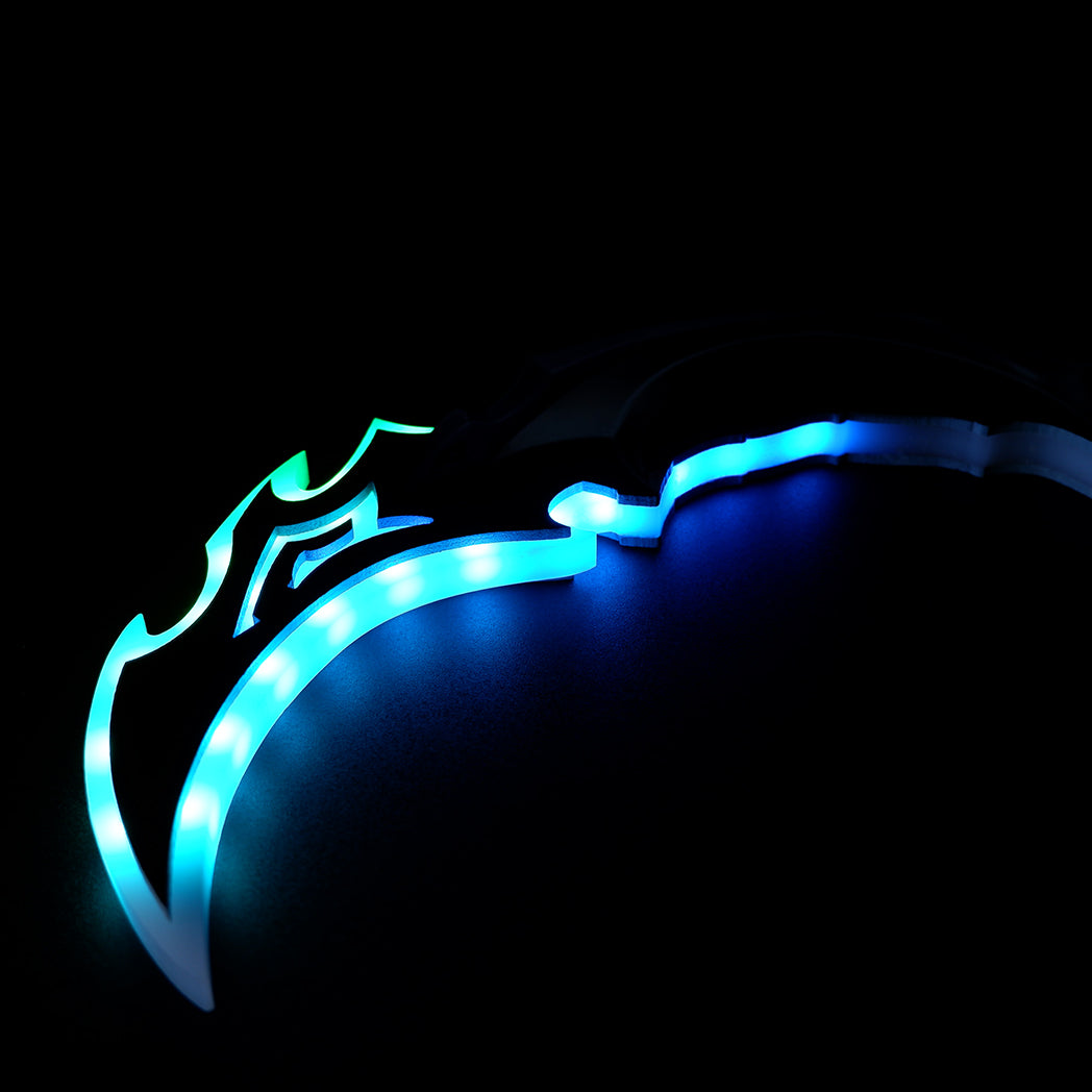 Valorant Reaver 2.0 Karambit LED Glowing Replica 25cm – USB Rechargeable Blue Light Cosplay Collectible
