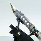 Valorant Sovereign Knife 22cm Metal Replica with Sheath & Stand – Zinc Alloy Celestial Engraved Dagger Collectible