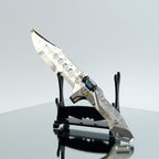 Valorant Sovereign Knife 22cm Metal Replica with Sheath & Stand – Zinc Alloy Celestial Engraved Dagger Collectible