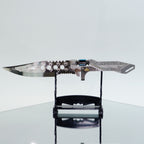 Valorant Sovereign Knife 22cm Metal Replica with Sheath & Stand – Zinc Alloy Celestial Engraved Dagger Collectible