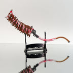 Bloodborne Saw Cleaver 22cm Metal Replica with Stand – Zinc Alloy Blood-Splattered Hunter Trick Weapon Collectible