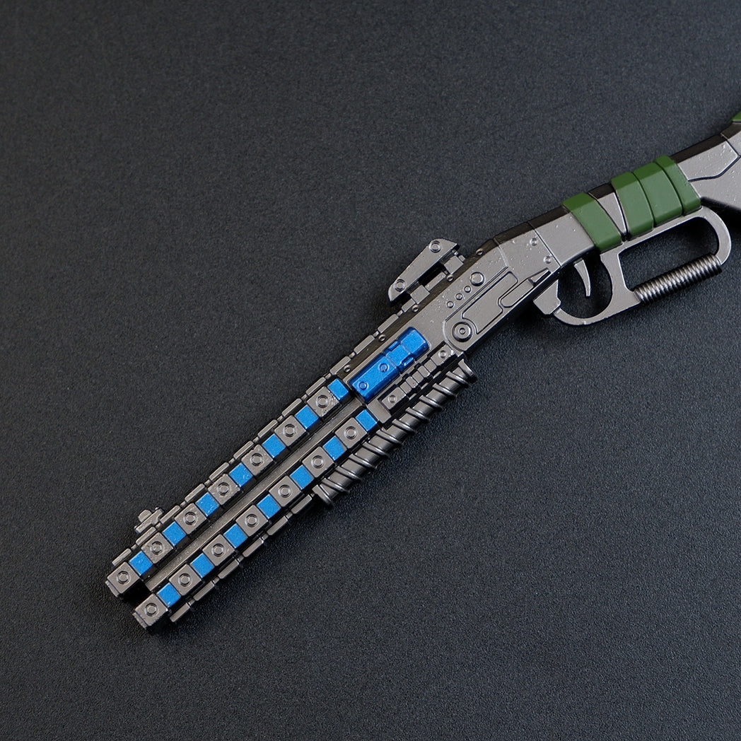 Apex Legends Peacekeeper Shotgun 16.5cm Metal Keychain – Zinc Alloy Lever-Action Replica Collectible