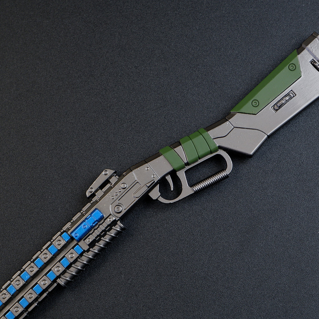 Apex Legends Peacekeeper Shotgun 16.5cm Metal Keychain – Zinc Alloy Lever-Action Replica Collectible