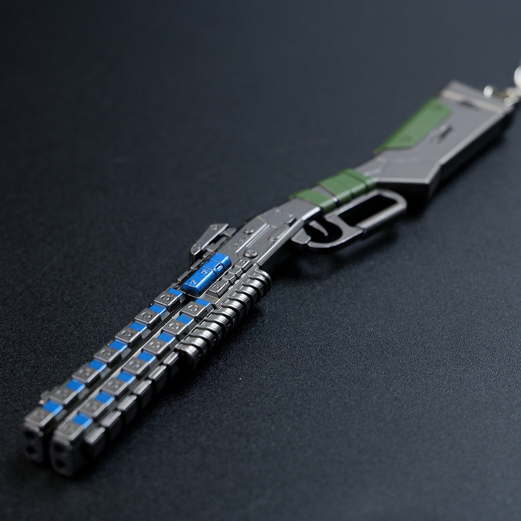 Apex Legends Peacekeeper Shotgun 16.5cm Metal Keychain – Zinc Alloy Lever-Action Replica Collectible