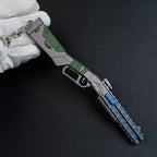 Apex Legends Peacekeeper Shotgun 16.5cm Metal Keychain – Zinc Alloy Lever-Action Replica Collectible