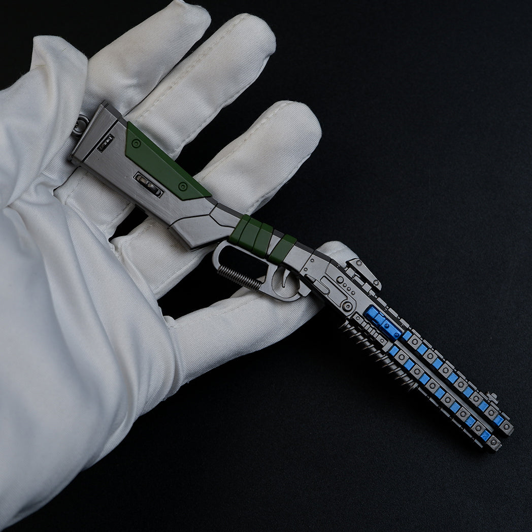 Apex Legends Peacekeeper Shotgun 16.5cm Metal Keychain – Zinc Alloy Lever-Action Replica Collectible