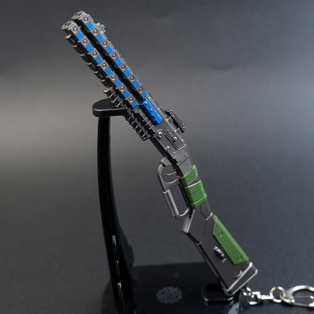 Apex Legends Peacekeeper Shotgun 16.5cm Metal Keychain – Zinc Alloy Lever-Action Replica Collectible