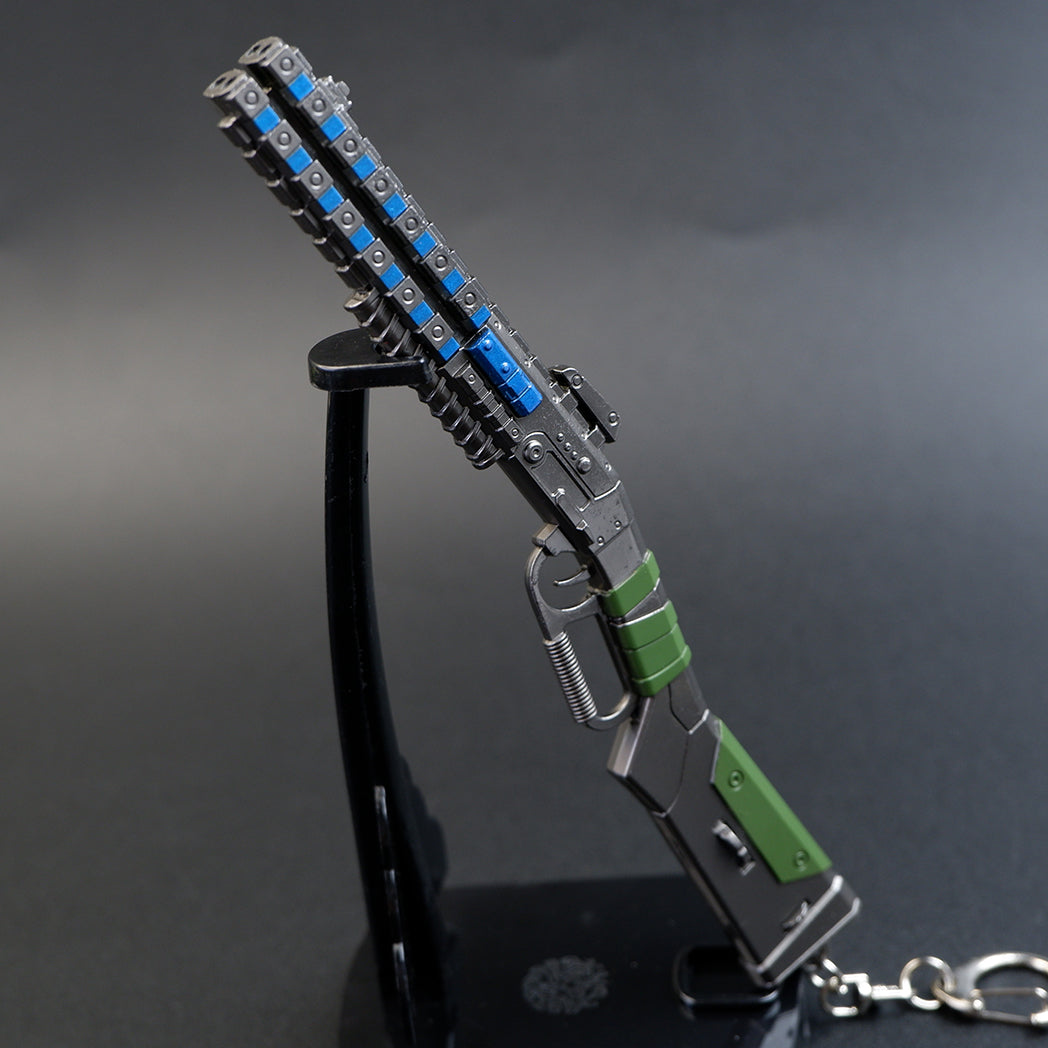 Apex Legends Peacekeeper Shotgun 16.5cm Metal Keychain – Zinc Alloy Lever-Action Replica Collectible