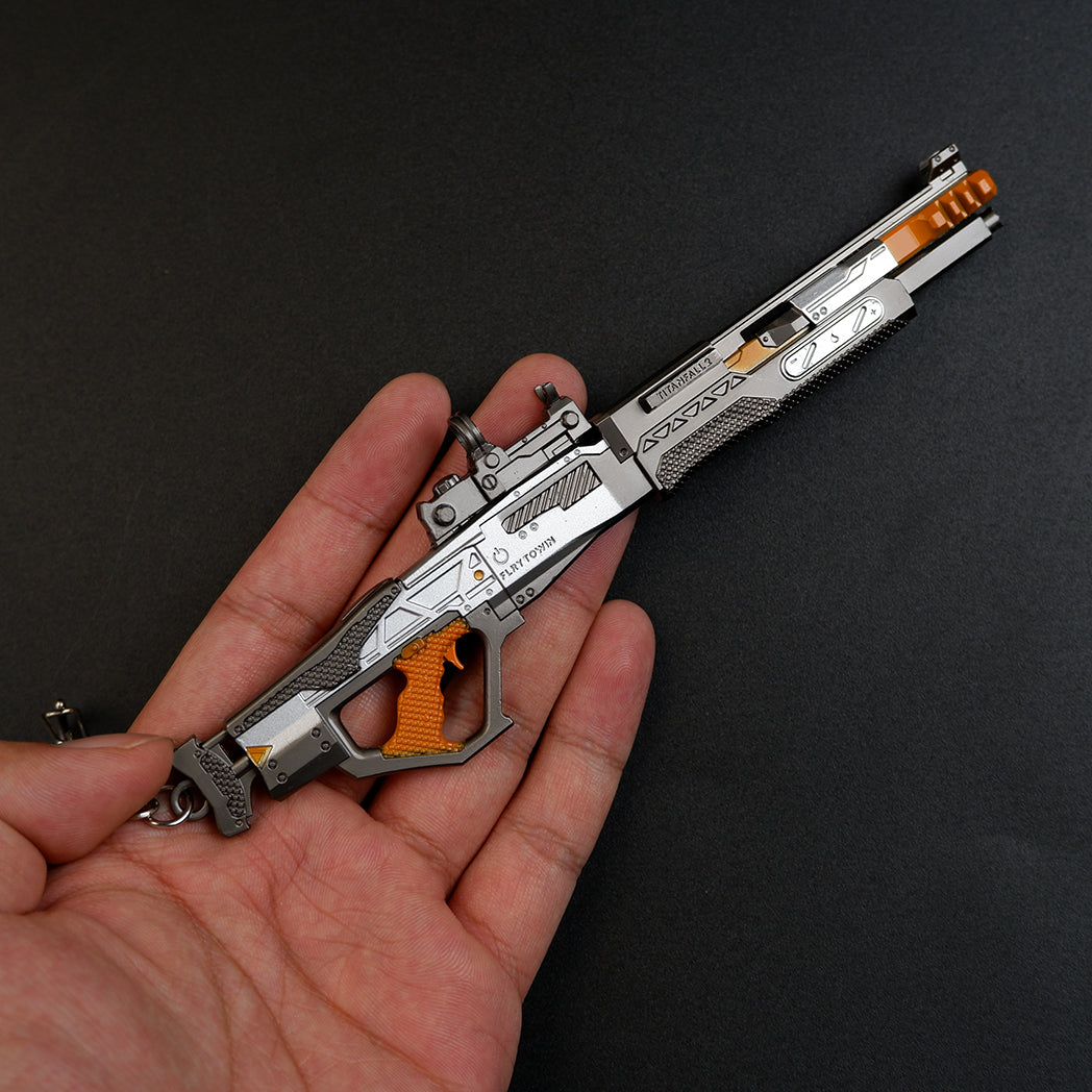 Apex Legends Mastiff Shotgun 16cm Metal Keychain – Zinc Alloy Horizontal Spread Replica Collectible