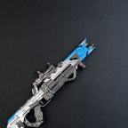 Apex Legends Volt SMG 16cm Metal Keychain – Zinc Alloy Energy Gun Cyber Blue Replica Collectible