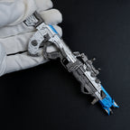 Apex Legends Volt SMG 16cm Metal Keychain – Zinc Alloy Energy Gun Cyber Blue Replica Collectible