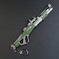 Apex Legends Charge Rifle 16cm Metal Keychain – Zinc Alloy Hitscan Sniper Replica Collectible