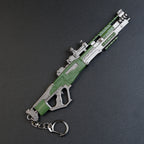 Apex Legends Charge Rifle 16cm Metal Keychain – Zinc Alloy Hitscan Sniper Replica Collectible