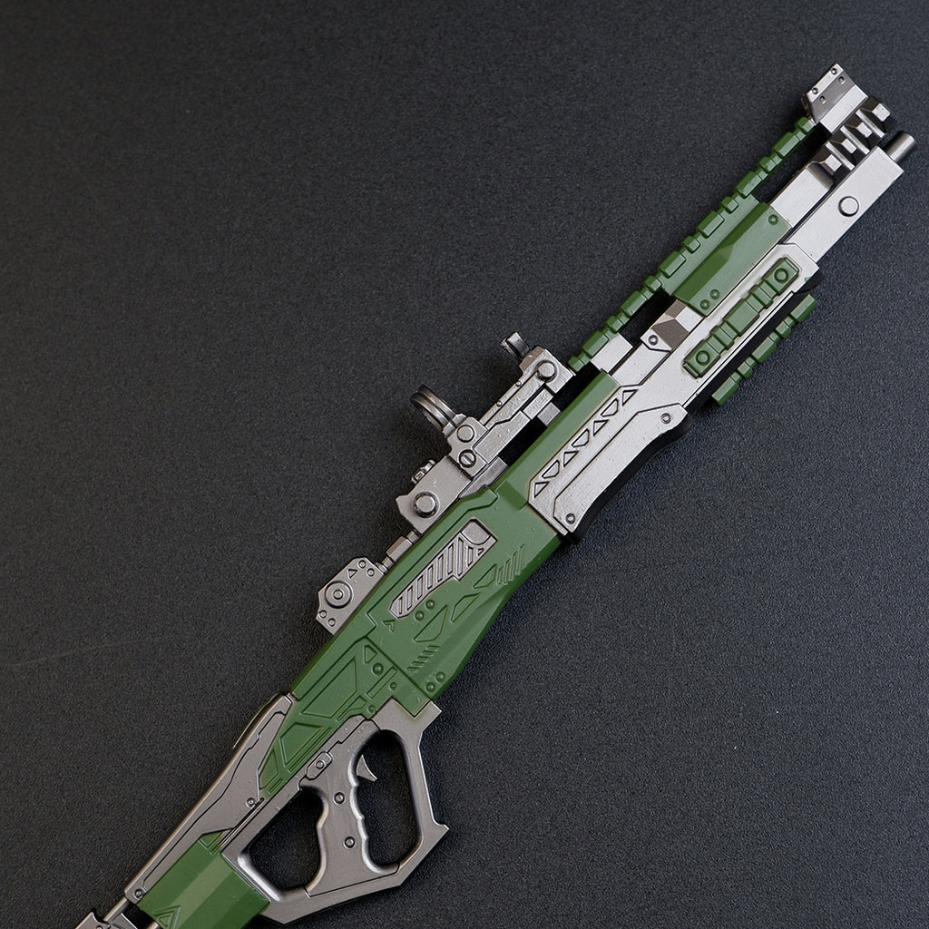 Apex Legends Charge Rifle 16cm Metal Keychain – Zinc Alloy Hitscan Sniper Replica Collectible