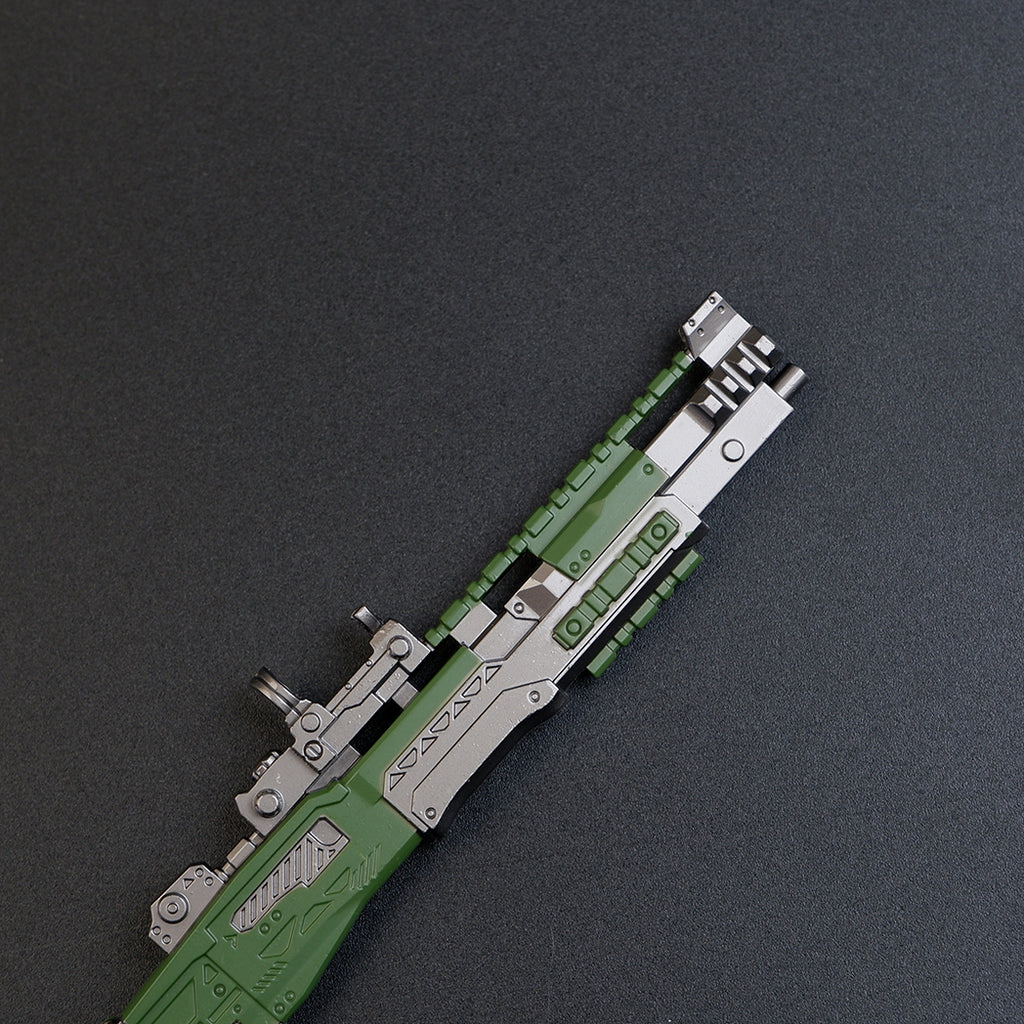 Apex Legends Charge Rifle 16cm Metal Keychain – Zinc Alloy Hitscan Sniper Replica Collectible