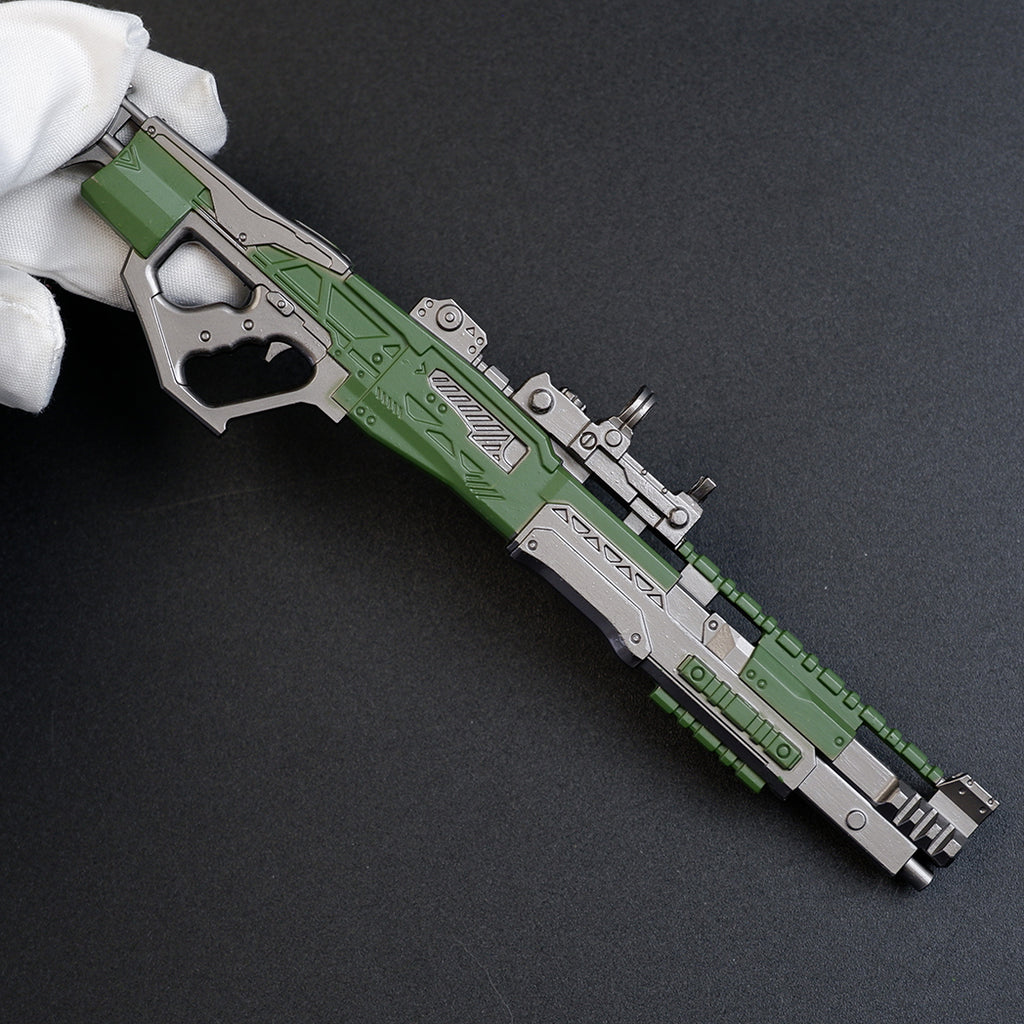 Apex Legends Charge Rifle 16cm Metal Keychain – Zinc Alloy Hitscan Sniper Replica Collectible
