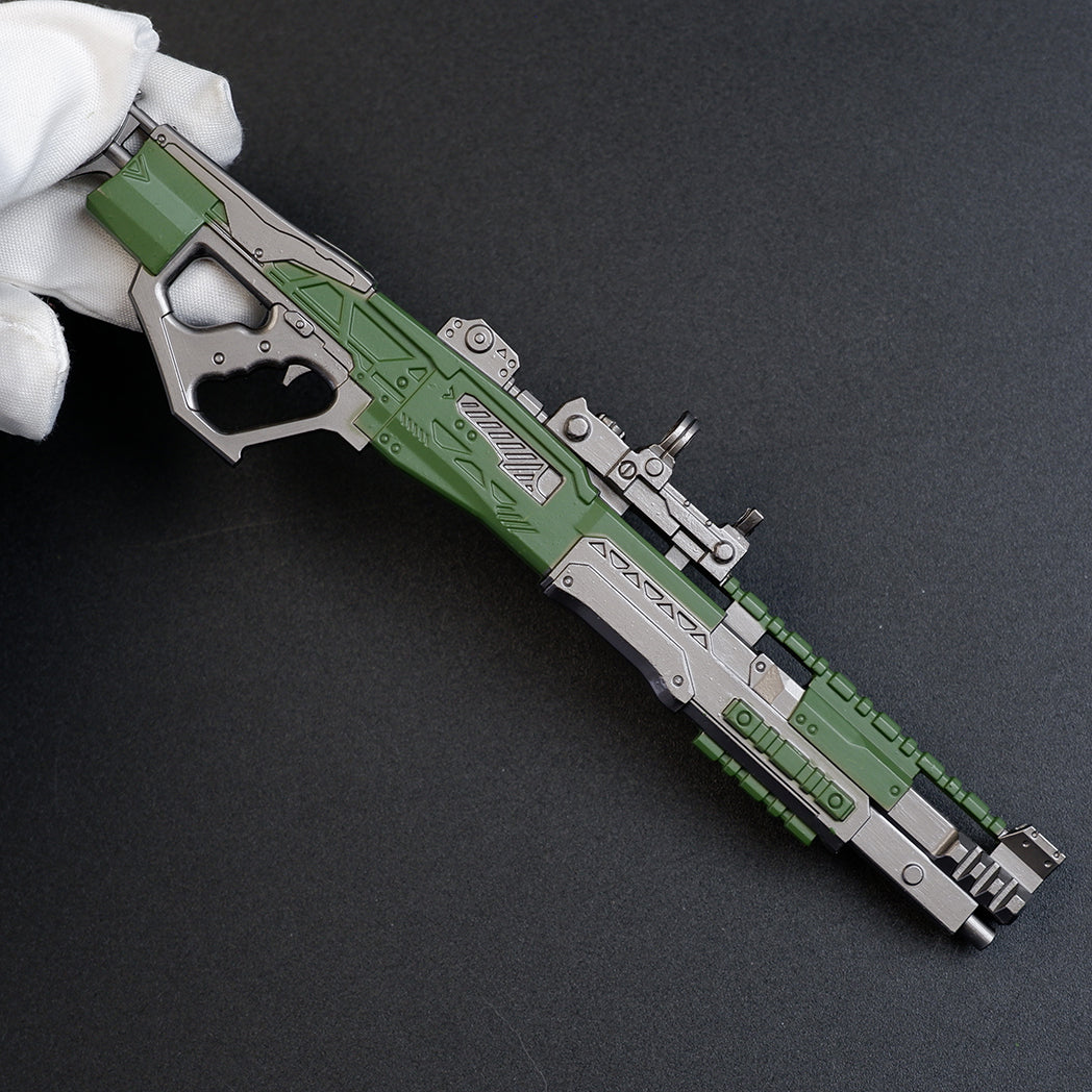 Apex Legends Charge Rifle 16cm Metal Keychain – Zinc Alloy Hitscan Sniper Replica Collectible